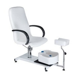BEAUTY SYSTEM Fotel do pedicure z masażerem stóp BW-100 biały